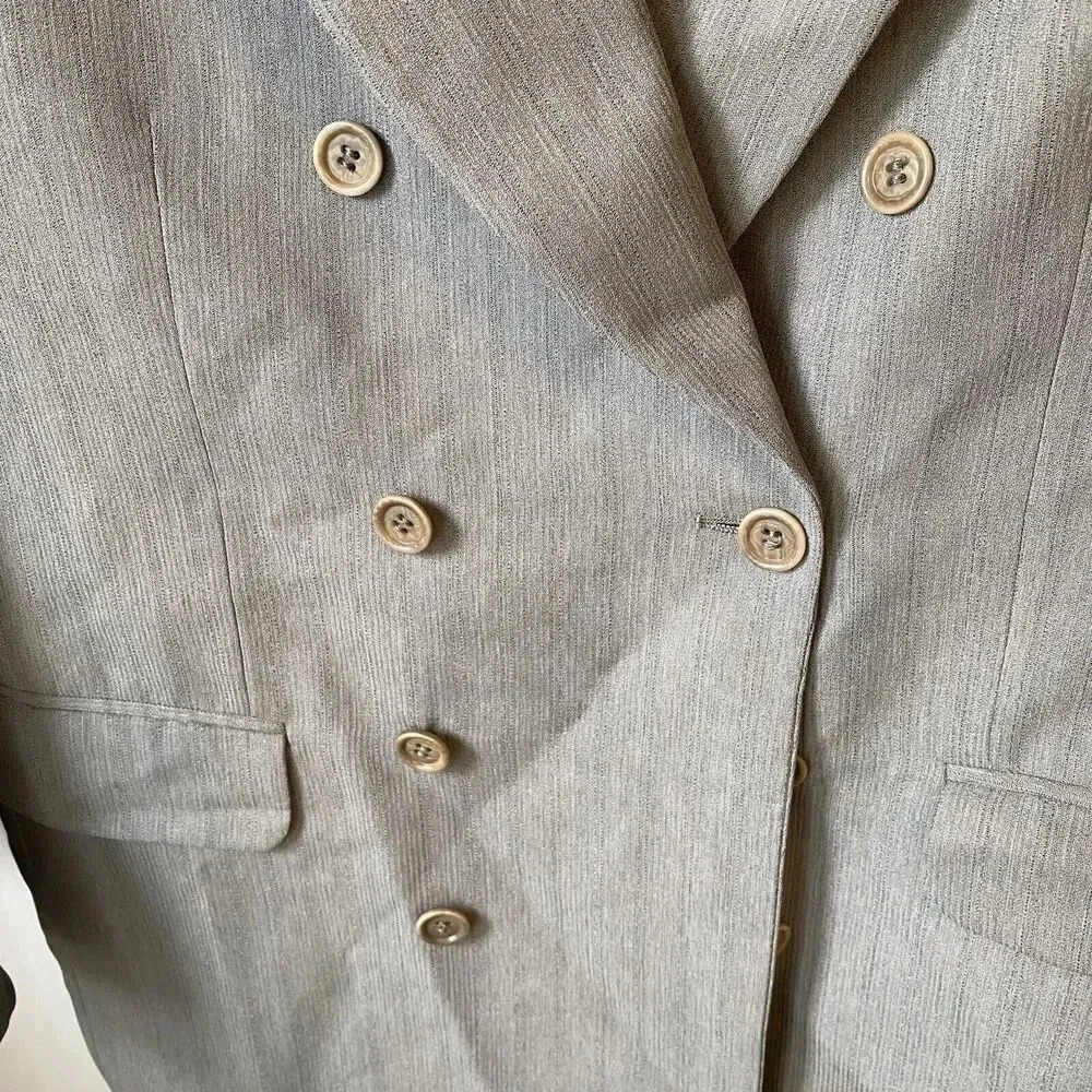 Amando’s Mario Zegna Bianchi Made In Italy Men’s Suit Blazer Jacket 42 Pocket - Picture 8 of 9